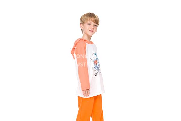  Boys -2pcs Clothing Set-Cotton-Jogger with Pocket-Hooded Sweater